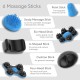 Deep Tissue Massager for Back, Body, Shoulders, Neck – Cordless Electric Handheld Massager Full Body Pain Relief – Percussion Massage for Legs, Feet & Body (Dark Blue)