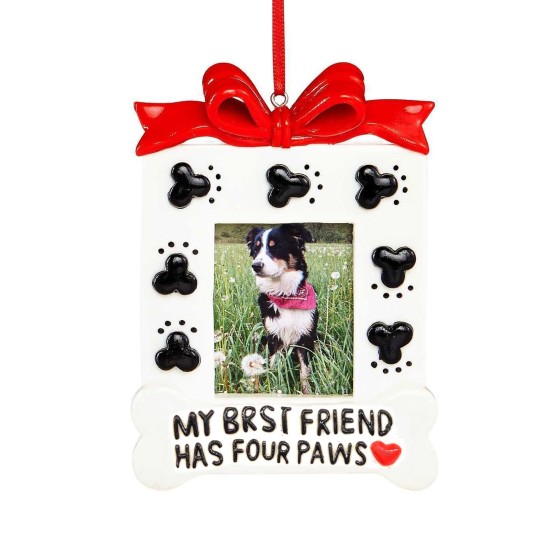  My Brst Friend Has Four Paws Picture Frame Ornament