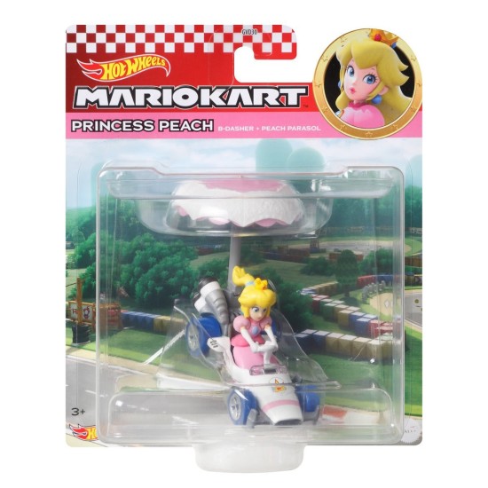  Mario Kart Princess Peach B-Dasher Peach Parasol Glinder, Multi