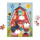  60-Piece Busy Barnyard Floor Puzzle for Kids, 18” W x 24” H