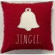  Jingle Bell, Decorative Pillow, 20X20, Red