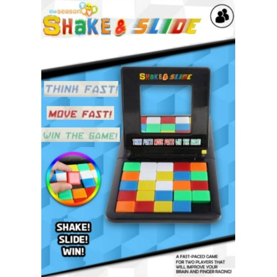 Shake & Slide Block Game Shape Matching Intelligence Board Game for Family Game Nights