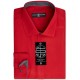  Men’s Slim-Fit Non-Iron Performance Solid Dress Shirt, Red, Large