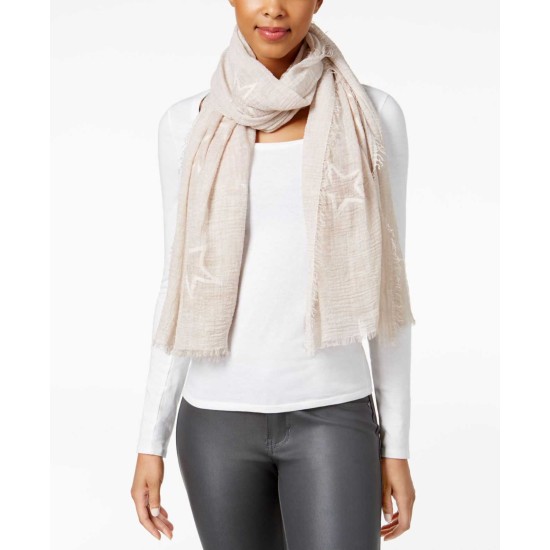  Embroidered Star Scarf (Blush)