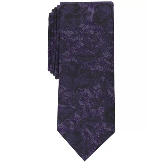  Men’s Delage Floral Tie, Purple