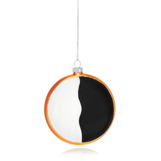 Bloomingdale’s Glass Cookie Ornament,  Black/White