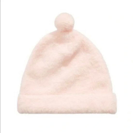  Baby Girls Fleece Hat Pink 0-6