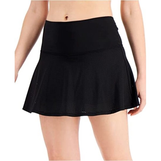  Womens Black Mini Active Wear A-Line Skort, XX-Large