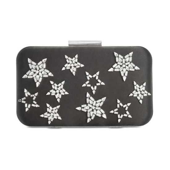  Rhinestone Star Small Clutch – Black (Anna Sui)