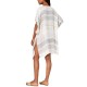  Textured Woven Stripe Cover-Up (White)