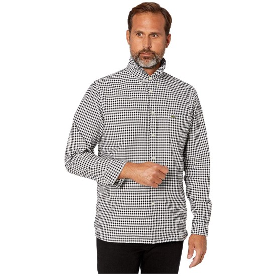 Men’s Regular Fit Cotton Shirt, White, 45 (XL)