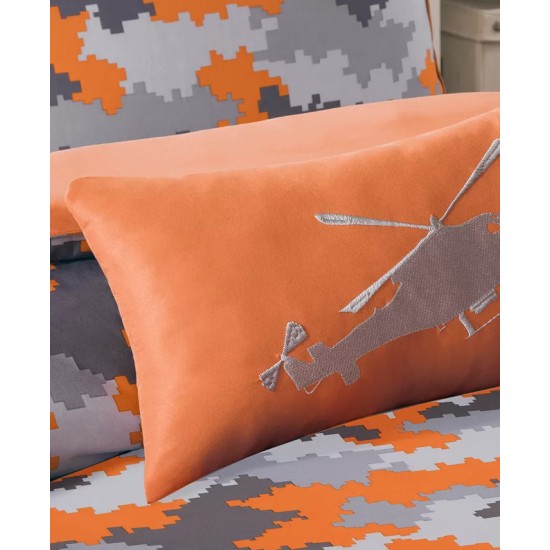  Lance 4-Pc. Full/Queen Comforter Set, Orange