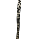  COLLECTION Zebra Calf Hair Belt, Small
