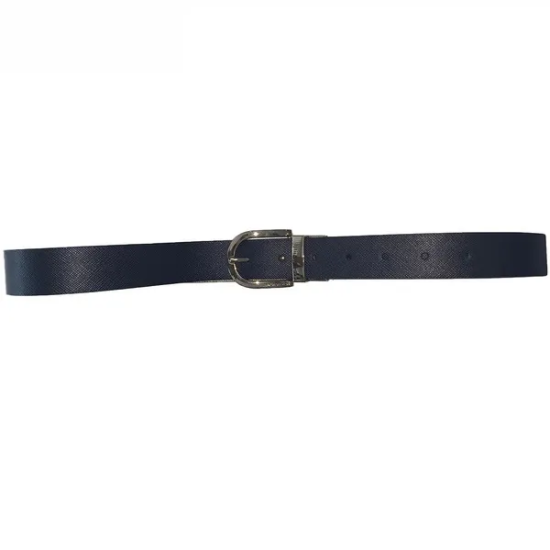  Women’s Saffiano Twist Reversible Belt Black,Medium