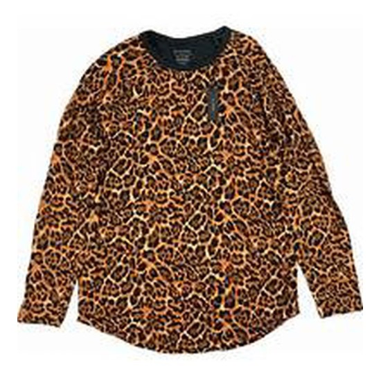  Mens Kaede Leopard-Print Raglan Shirts, Leopard, X-Large