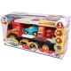  Junior Racers Lights and Sounds 2-in-1 Race Track Hauler w/ 2 Vehicles