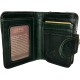  Womens Iberia Laether Bifold Snap Wallet W/Id Window, Change Pocket, Multicolor