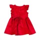  Baby Girls Ruffle Dress (Red, 12 Months)
