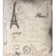  Printed Plush 18″ Decorative Pillow 2-Pack Paris Amour, Dark Beige