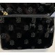  Large Glossy Black TH Logo Tote Set With Wallet