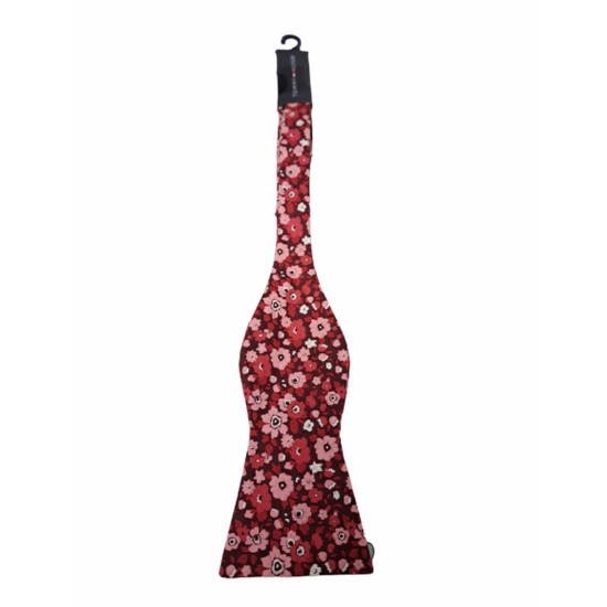 Mens Floral Professional Bow Tie, Red