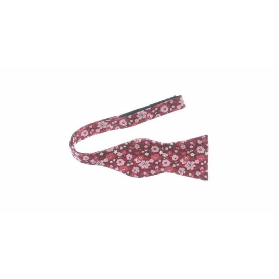  Mens Floral Professional Bow Tie, Red