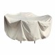  Outdoor Patio Furniture Cover, 60″ Round Table & Chairs, Beige