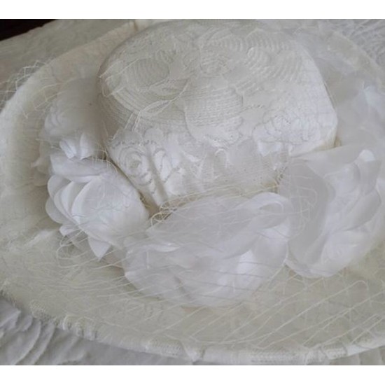  Company Onyx Wide Brim Hat (White, One Size)