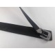  Womens Western Buckle Faux Leather Belt, Black, XL