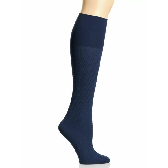  Women’s Comfy Cuff Links Trouser Socks, Blue
