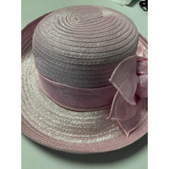  Shimmer Rose Hat Pink
