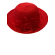  Solid Rose Floppy Bucket Hat, Red