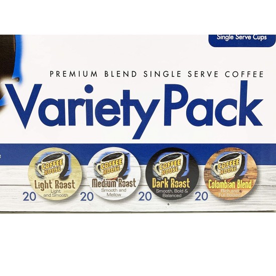  Premium Blend Single Serve Coffee, 80 Count Variety Pack