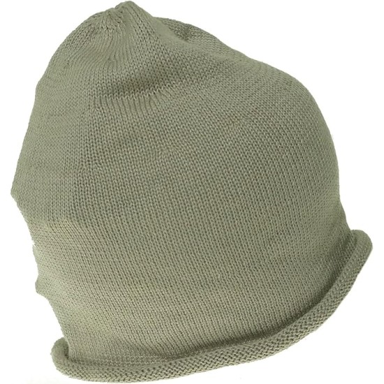 Collection Xiix 18 Lightweight Rolled Edge Beanie Light Taupe One Size