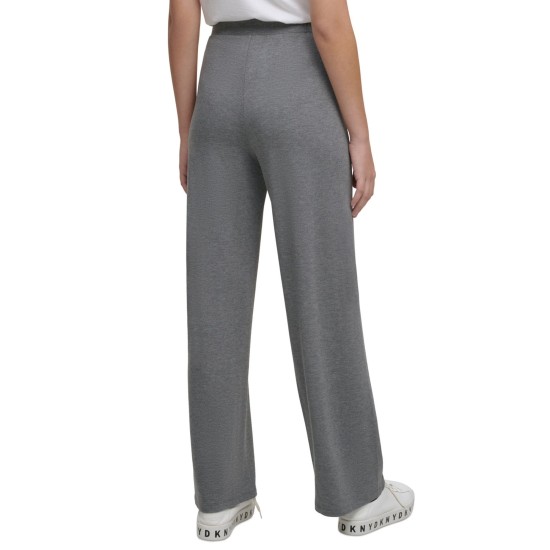  Women’s Wide-Leg Yoga Pants, Grey, Small