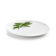  Oval Bone China Dinner Plate, White
