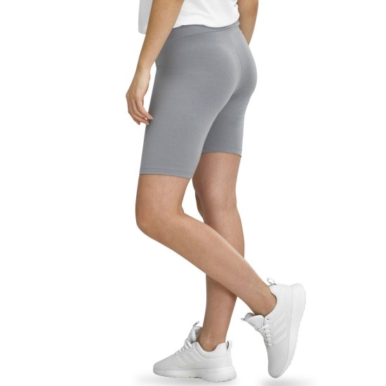  Essentials Women’s High Rise Bike Shorts, Gray, X-Small