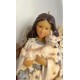  White Woodland Angel With Fawn Figurine
