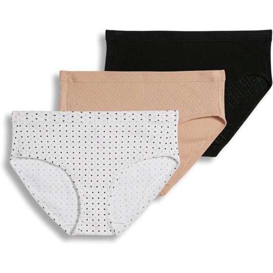  Women’s Underwear Elance Breathe Hipster – 3 Pack, Light/Simple Dot/Black, 11