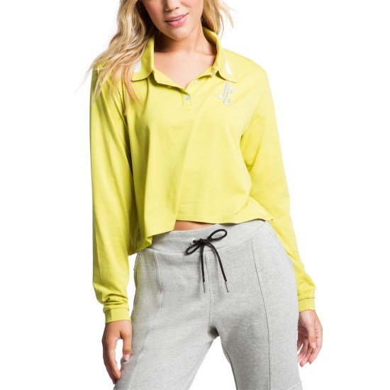  Cropped Collared Shirt, Taffy Lime, X-Large