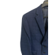  Mens Wool Blend Window Pane Two-Button Blazer, Blue 42R
