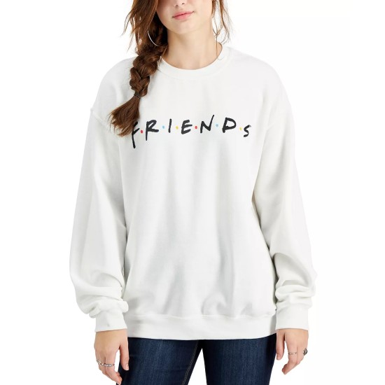  Juniors’ Friends Fleece Sweatshirt, White