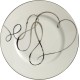  Love Story 8 1/2″ Accent Plate, White