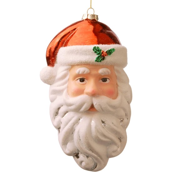 National Tree 9.8″ Santa’s Face Ornament, Set of 4
