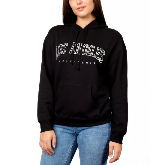  Juniors Los Angeles Graphic Pullover Hoodies, Black, Small