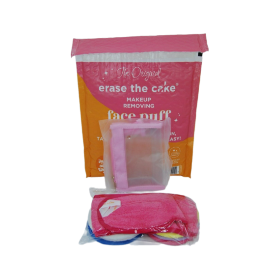  Erase & Cake Makeup Removing Puff,Anti-bacterial, Anti-microbial,open Box