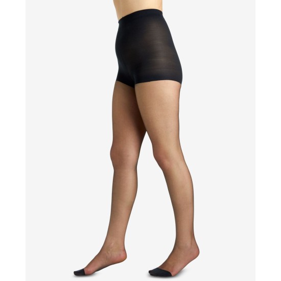  Womens Ultra Sheers Control Top Pantyhose, Black, 2