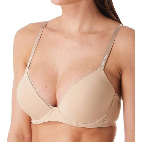  Women’s Seductive Comfort with Lace Demi Bras, Nude, 34D