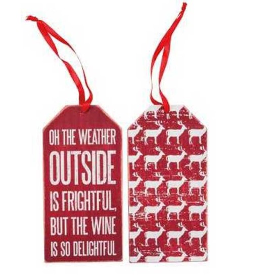 Christmas Bottle Tag – Weather Outside