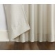  Trevor Semi Sheer Tab Top Curtain Panel, 40″ x 84″, Ecru Beige